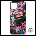 Coque Crâne Et Fleur (iPhone)