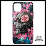 Coque Crâne Et Fleur (iPhone)