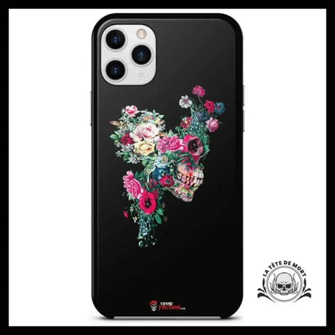 Coque Crâne Fleuri (iPhone)