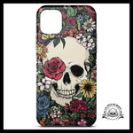 Coque Crâne Fleurs (iPhone)