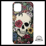 Coque Crâne Fleurs (iPhone)