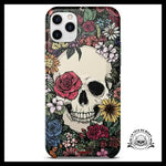 Coque Crâne Fleurs (iPhone)