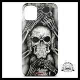 Coque Crâne Noir et Blanc (iPhone)