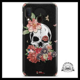Coque Crâne Et Rose (Samsun)
