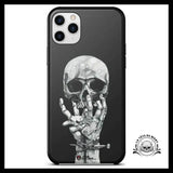 Coque Squelette Noir Et Blanc (iPhone)