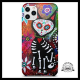 Coque Tête de Mort Artistique (iPhone)