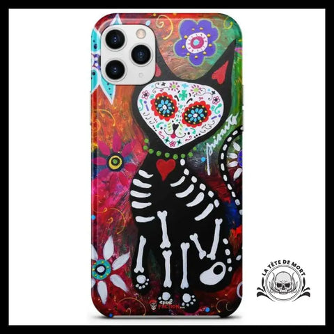 Coque Tête de Mort Artistique (iPhone)