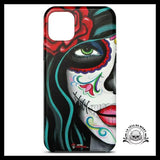 Coque Tête de Mort Femme Mexicaine Maquillage (iPhone)