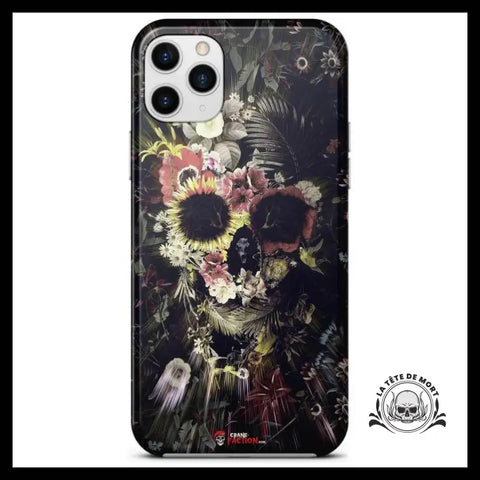 Coque Tête de Mort Fleurie (iPhone)