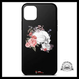 Coque Tête de Mort Fleurs (iPhone)