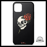 Coque Tête de Mort Fleurs (iPhone)