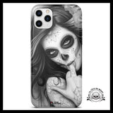 Coque Tête de Mort Mexicaine Noir et Blanc (iPhone)