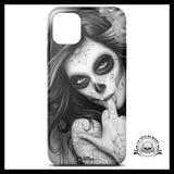 Coque Tête de Mort Mexicaine Noir et Blanc (iPhone)