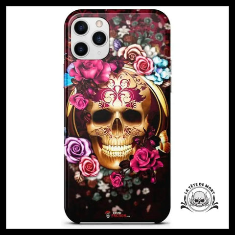 Coque Tête de Mort Multicolore (iPhone)