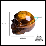 Crâne de Cristal Oeil Tigre