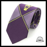 Cravate Crâne Violet