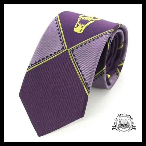 Cravate Crâne Violet