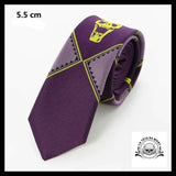 Cravate Crâne Violet