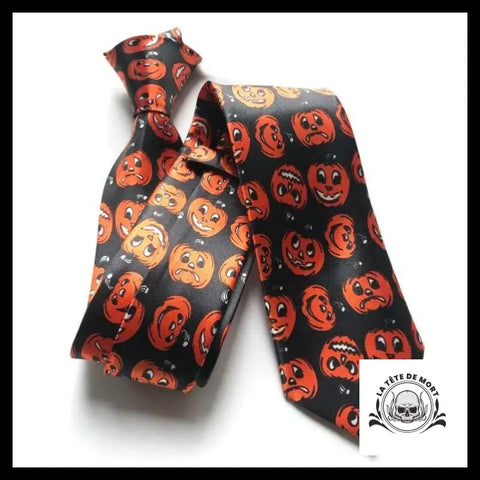 Cravate Tête de Mort Halloween