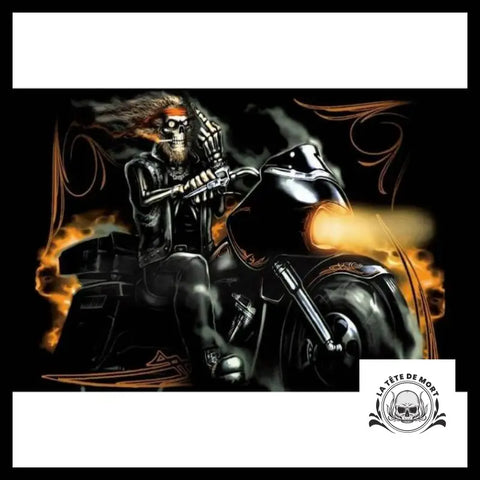 Drapeau Tête de Mort Biker