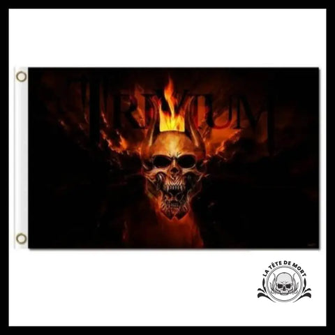 Drapeau Tête de Mort En feu