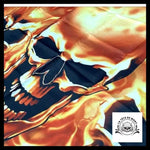 Drapeau Tête de Mort Flamme