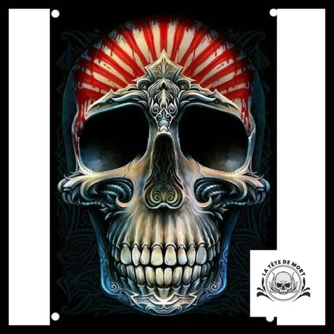 Drapeau Tête de Mort Maya