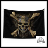 Drapeau Tête de Mort Qui Fait Peur