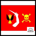 Drapeau Tête de Mort Rouge