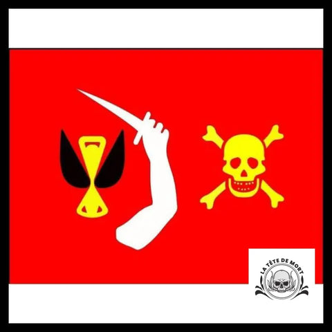 Drapeau Tête de Mort Rouge