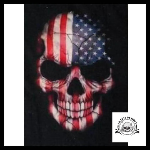 Drapeau Tête de Mort USA