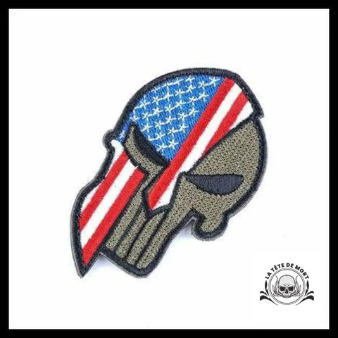 Écusson Crâne USA