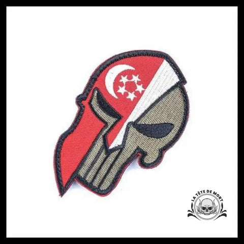 Écusson Drapeau Singapour