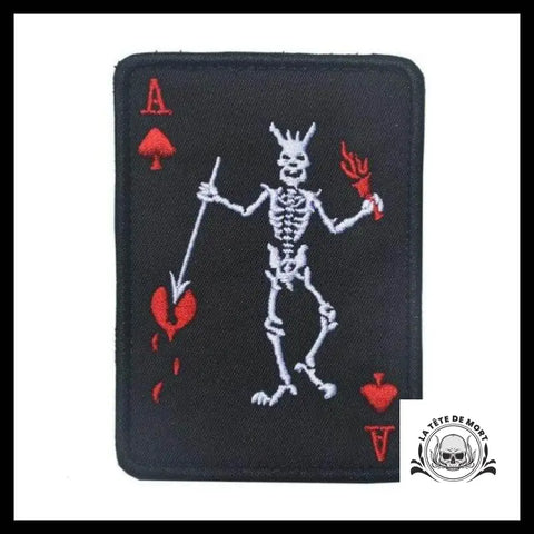 Écusson Squelette Poker