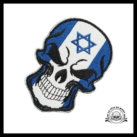 Écusson Tête de Mort Bleue