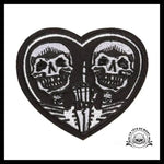 Écusson Tête de Mort Coeur