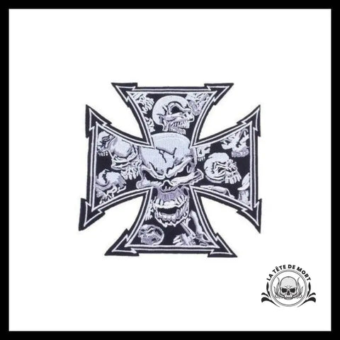 Écusson Tête de Mort Croix