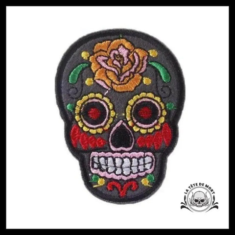 Écusson Tête de Mort Mexicaine Calavera