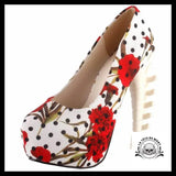 Escarpin Fleuri