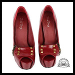 Escarpin Rouge Tête de Mort