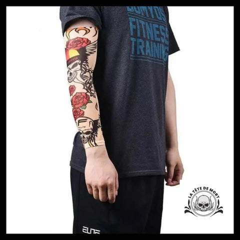 Fausse Manchette Tatouage Crâne