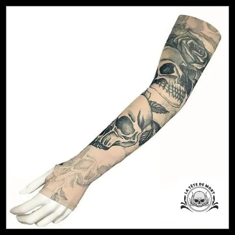 Fausse Manchette Tatouage Skull
