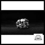 Grosse Bague Tête de Mort (Acier)