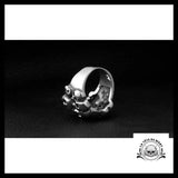 Grosse Bague Tête de Mort (Acier)