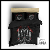 Housse de Couette Faucheuse Noire