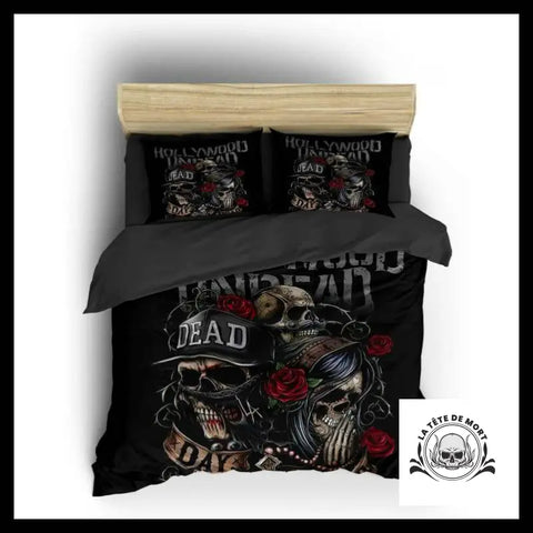 Housse de Couette Tête Mort Design