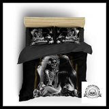 Housse de Couette Tête Mort Gothique