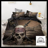 Housse de Couette Tête Mort Pirate