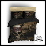 Housse de Couette Tête Mort Pirate