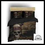 Housse de Couette Tête Mort Pirate